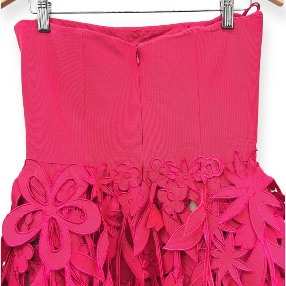 NWT Oscar de la Renta Strapless Papercut Mini Cocktail Dress $9,490 - Size US 10 - Picture 13 of 16